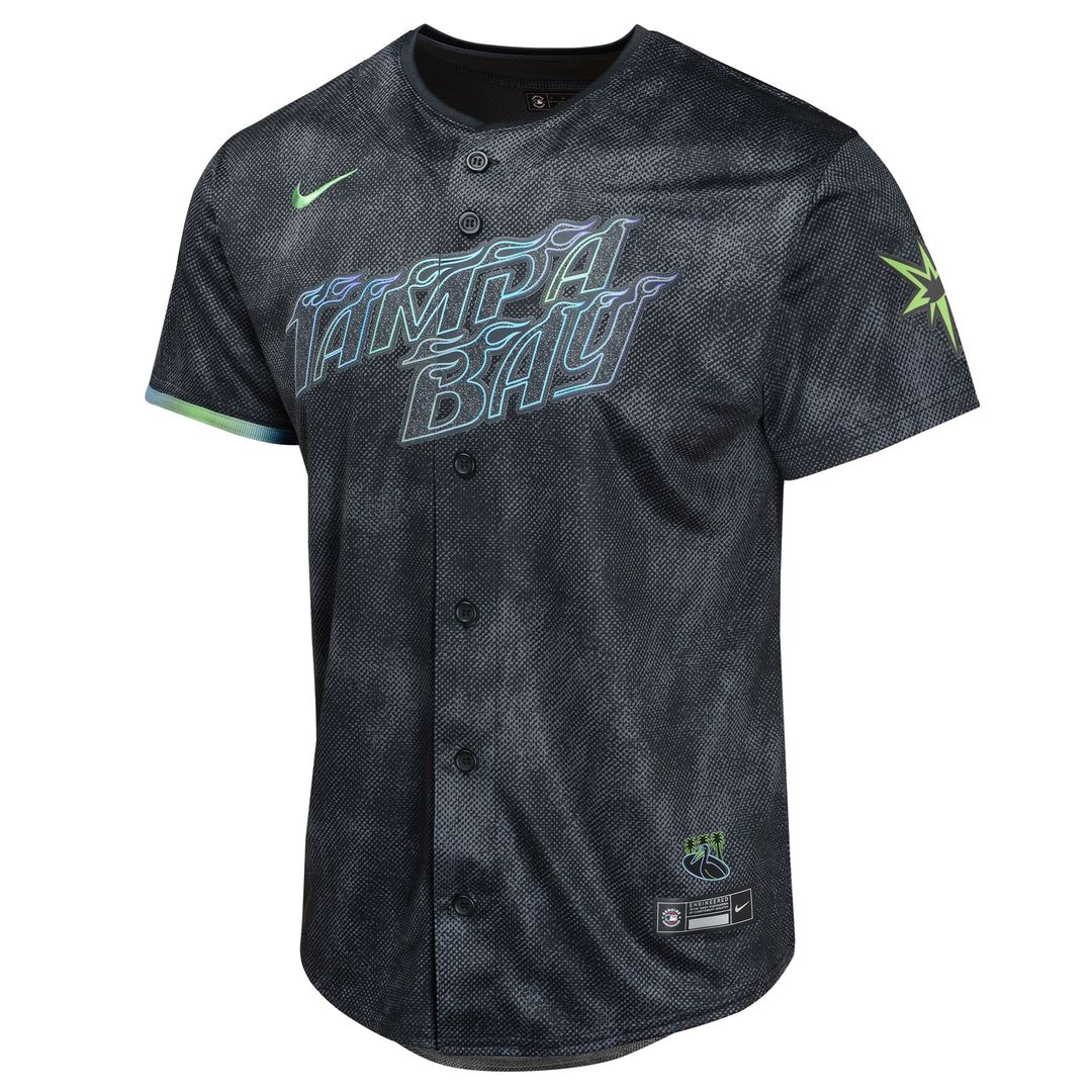 Shane McClanahan Tampa Bay Rays Nike Youth 2024 City Connect Limited Player Jersey - Charcoal
