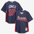 Chipper Jones Atlanta Braves Mitchell & Ness Authentic Batting Practice Jersey - Navy