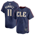 José Ramírez Cleveland Guardians Nike City Connect Limited Player Jersey - Navy