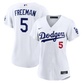 Freddie Freeman Los Angeles Dodgers Nike Women's Home Stadium Jersey - White