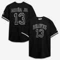 Ronald Acuña Jr. Atlanta Braves Fanatics Big & Tall Heavyweight Mesh Jersey - Black/White