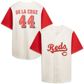 Cincinnati Reds Profile Big & Tall Two-Color Fashion Jersey - Cream/Red