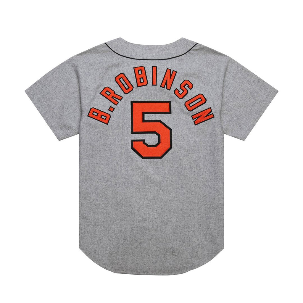 Brooks Robinson Baltimore Orioles Mitchell & Ness Cooperstown Collection 1966 Authentic Jersey - Gray