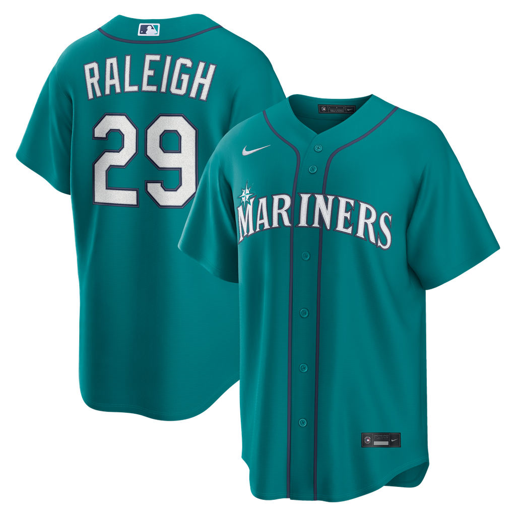 Cal Raleigh Seattle Mariners Nike Alternate Replica Jersey - Teal