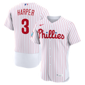 Bryce Harper Philadelphia Phillies Nike Home Authentic Sponsor Patch Jersey - White