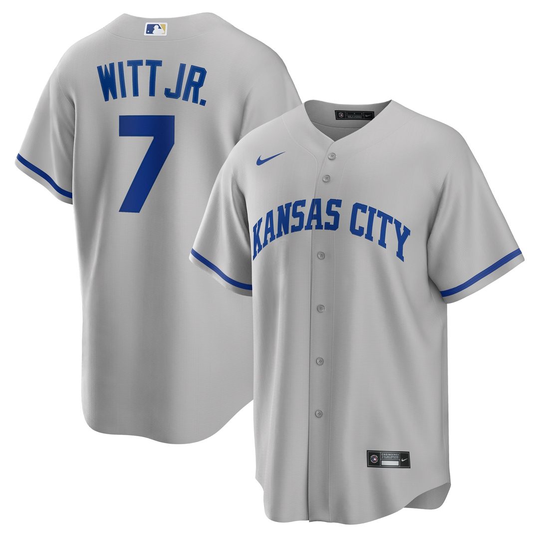 Bobby Witt Jr. Kansas City Royals Nike Alternate 2 Replica Jersey - Rush Blue