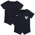 New York Yankees Nike Infant Alternate Replica Romper Jersey - Navy