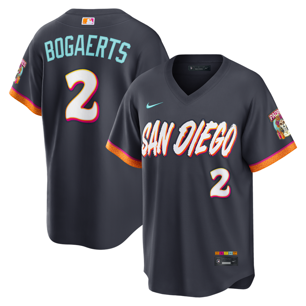 Xander Bogaerts San Diego Padres Nike 2026 City Connect Stadium Jersey - Obsidian