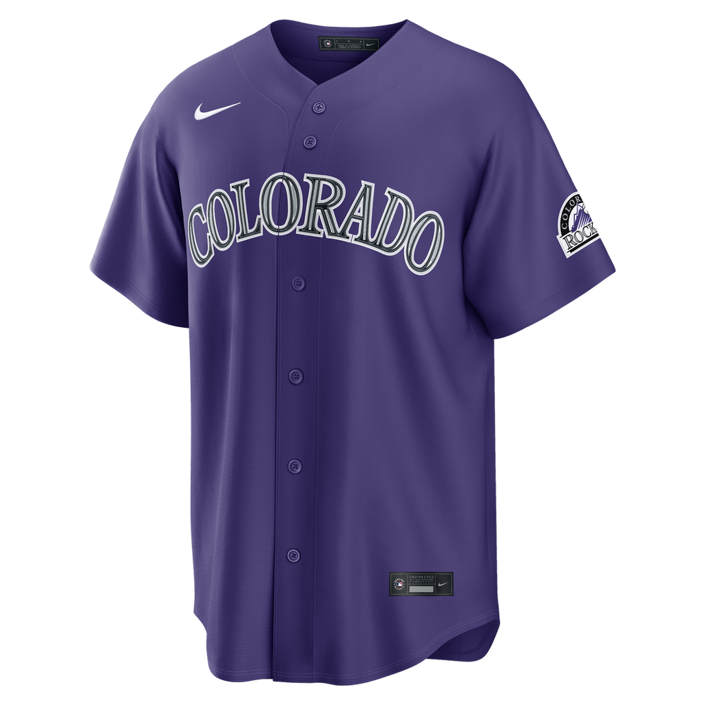 Colorado Rockies Nike  Alternate Stadium Jersey - Purple