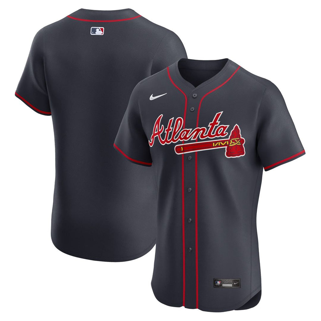 Atlanta Braves Nike Alternate Elite Jersey - Red