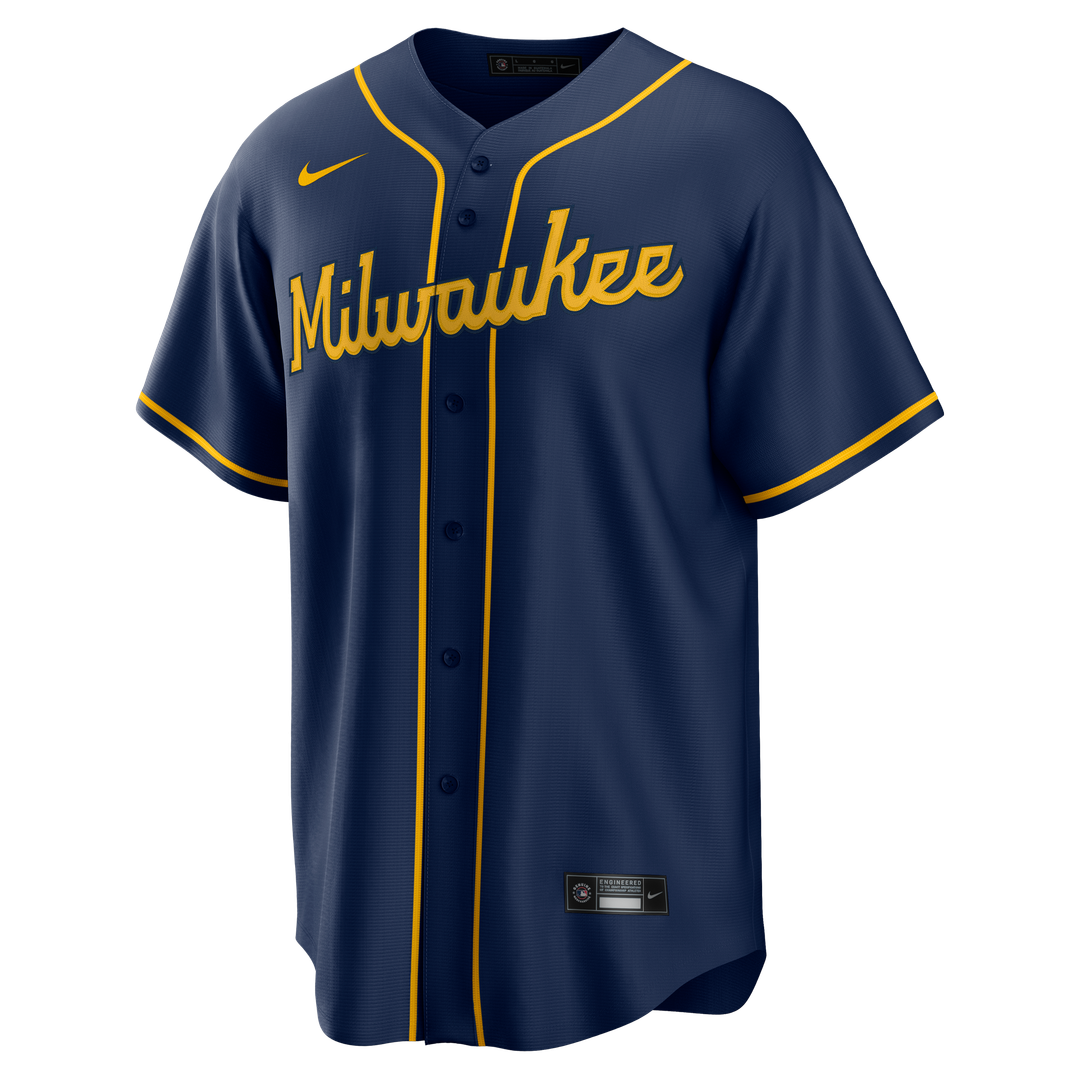 Milwaukee Brewers Nike Home Replica Team Jersey - Cream