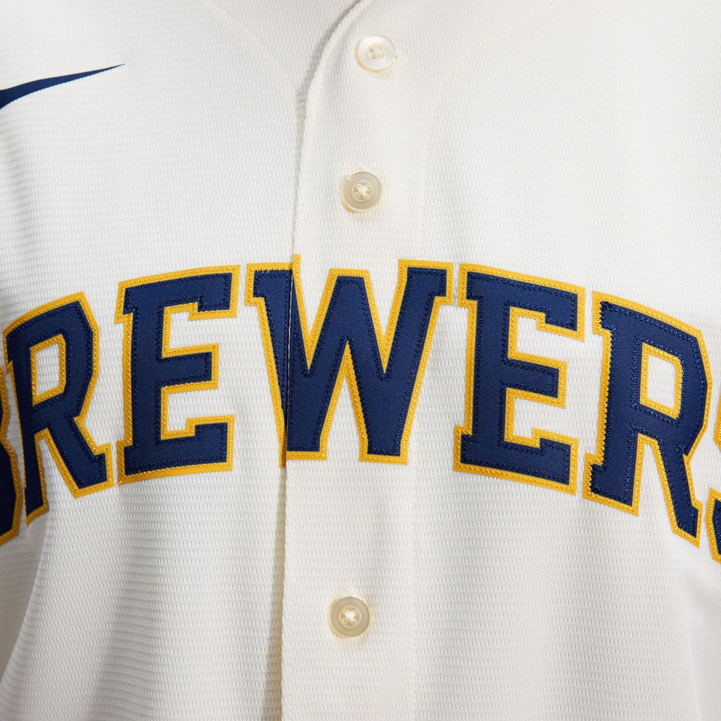 Milwaukee Brewers Nike Home Replica Team Jersey - Cream