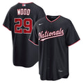 James Wood Washington Nationals Nike Alternate Replica Jersey - Navy