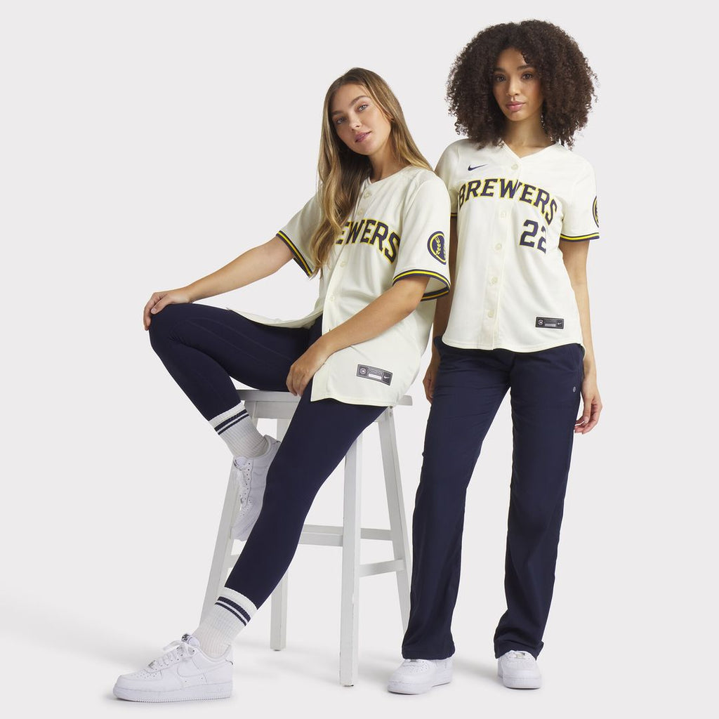 Christian Yelich Milwaukee Brewers Nike Women's Home Limited Player Jersey - Cream