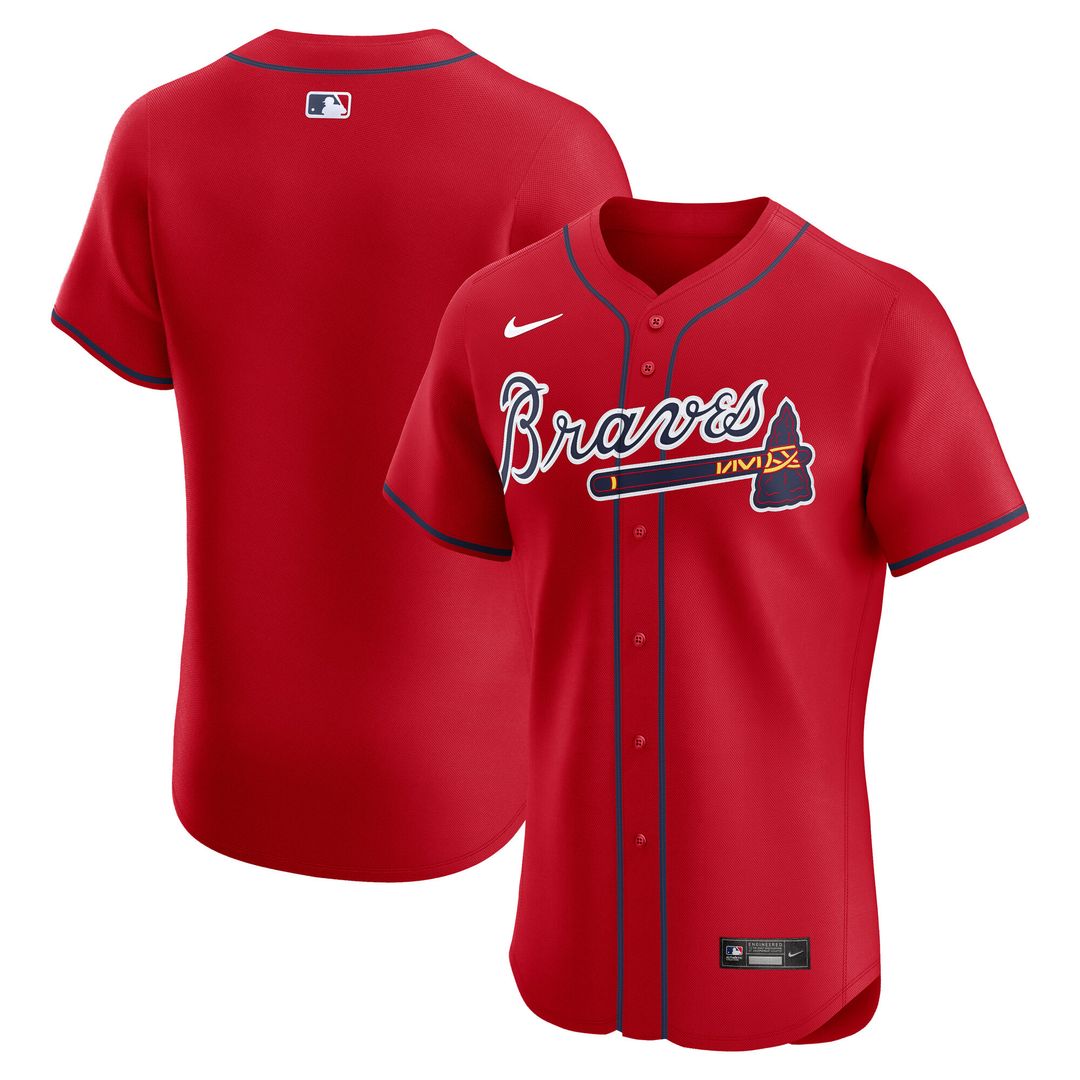 Atlanta Braves Nike Alternate Elite Jersey - Navy