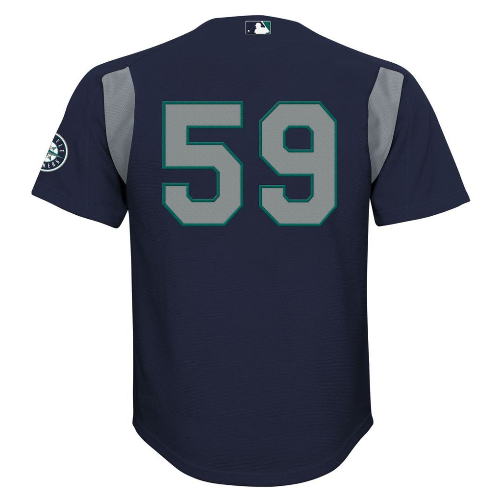 Felix Hernandez Seattle Mariners Mitchell & Ness Youth Mesh Batting Practice Jersey - Navy