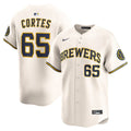 Nestor Cortes Milwaukee Brewers Nike Home Limited Player Jersey - Cream