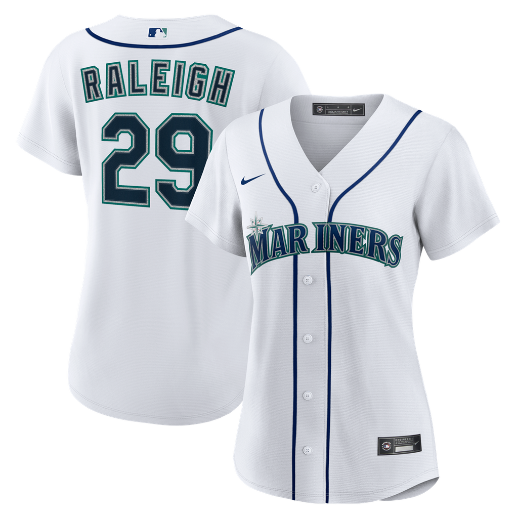 Cal Raleigh Seattle Mariners Nike Women's Home Replica Jersey - White