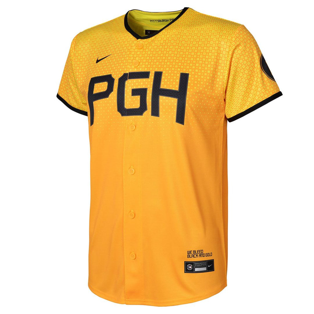 Pittsburgh Pirates Nike Preschool City Connect Replica Jersey - Gold