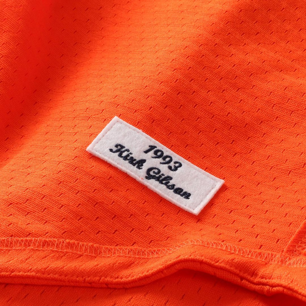 Kirk Gibson Detroit Tigers Mitchell & Ness Cooperstown Collection Mesh Batting Practice Button-Up Jersey - Orange