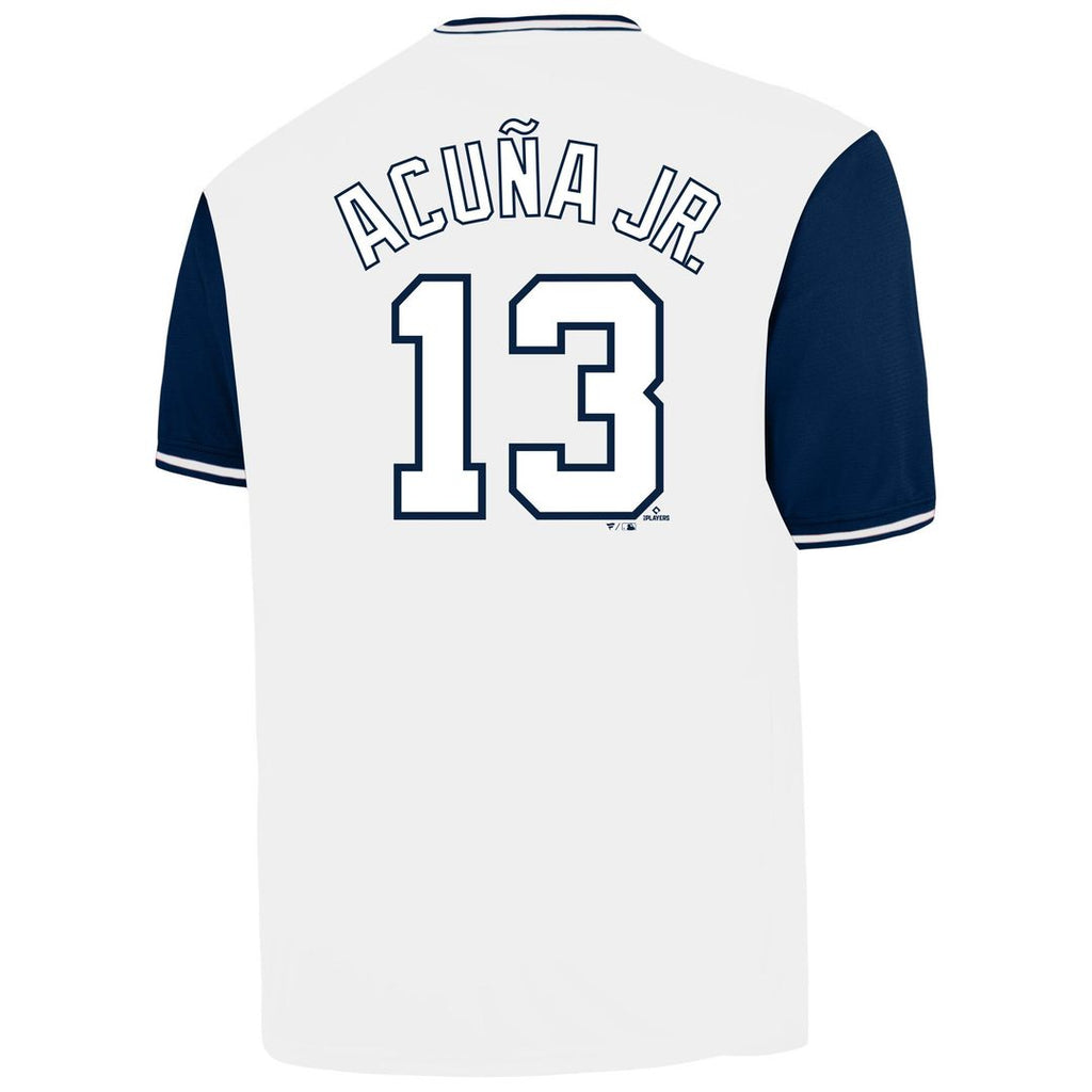 Ronald Acuña Jr. Atlanta Braves Profile Big & Tall Name & Number Jersey - White