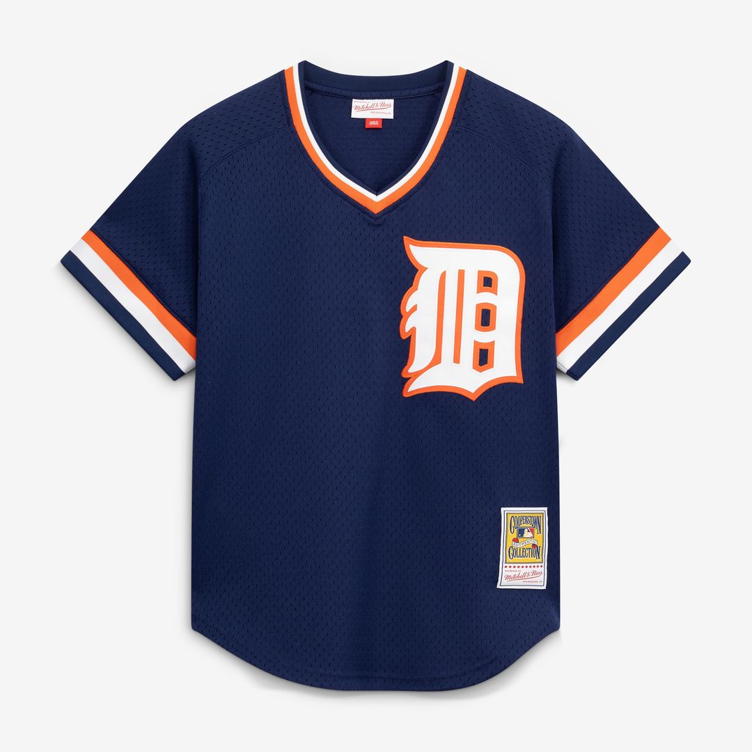 Kirk Gibson Detroit Tigers Mitchell & Ness Authentic Batting Practice Jersey - Navy