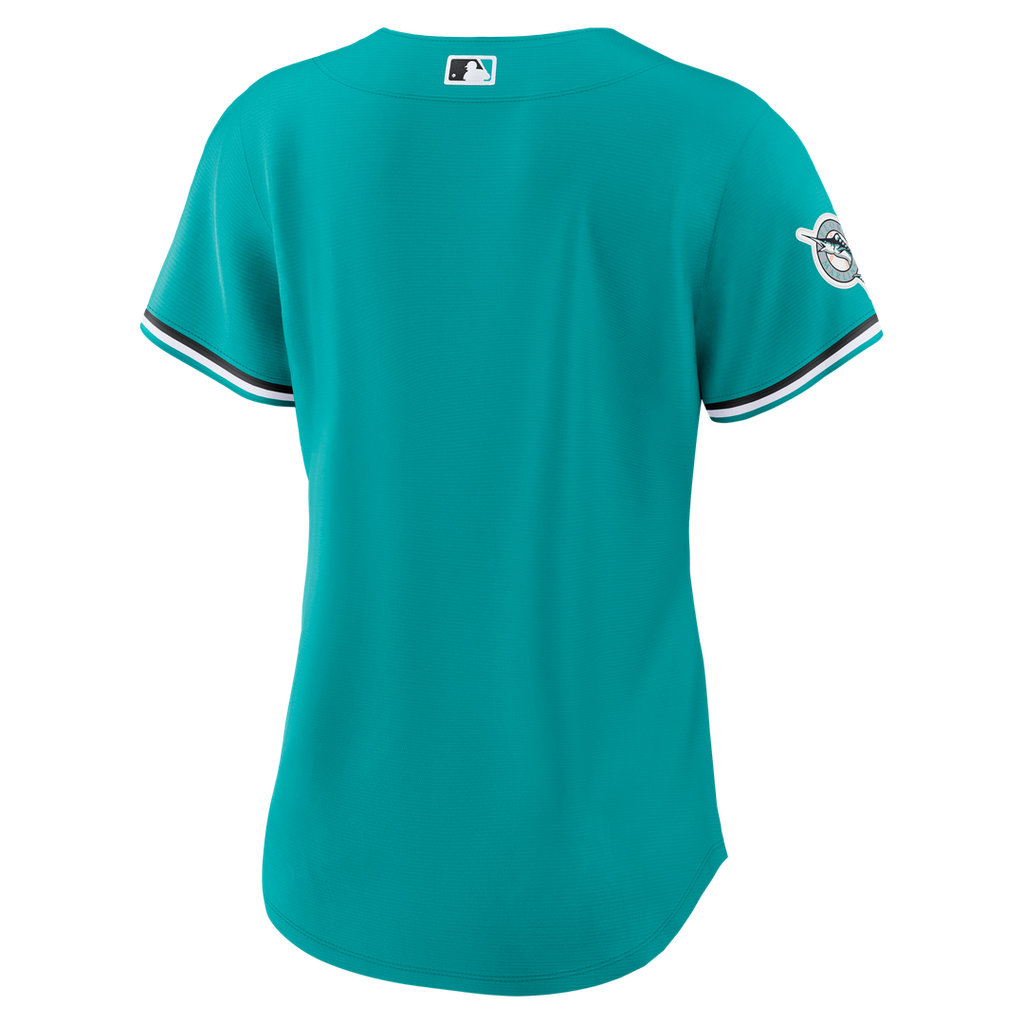 Miami Marlins Nike Women's Alternate Stadium Jersey - Teal