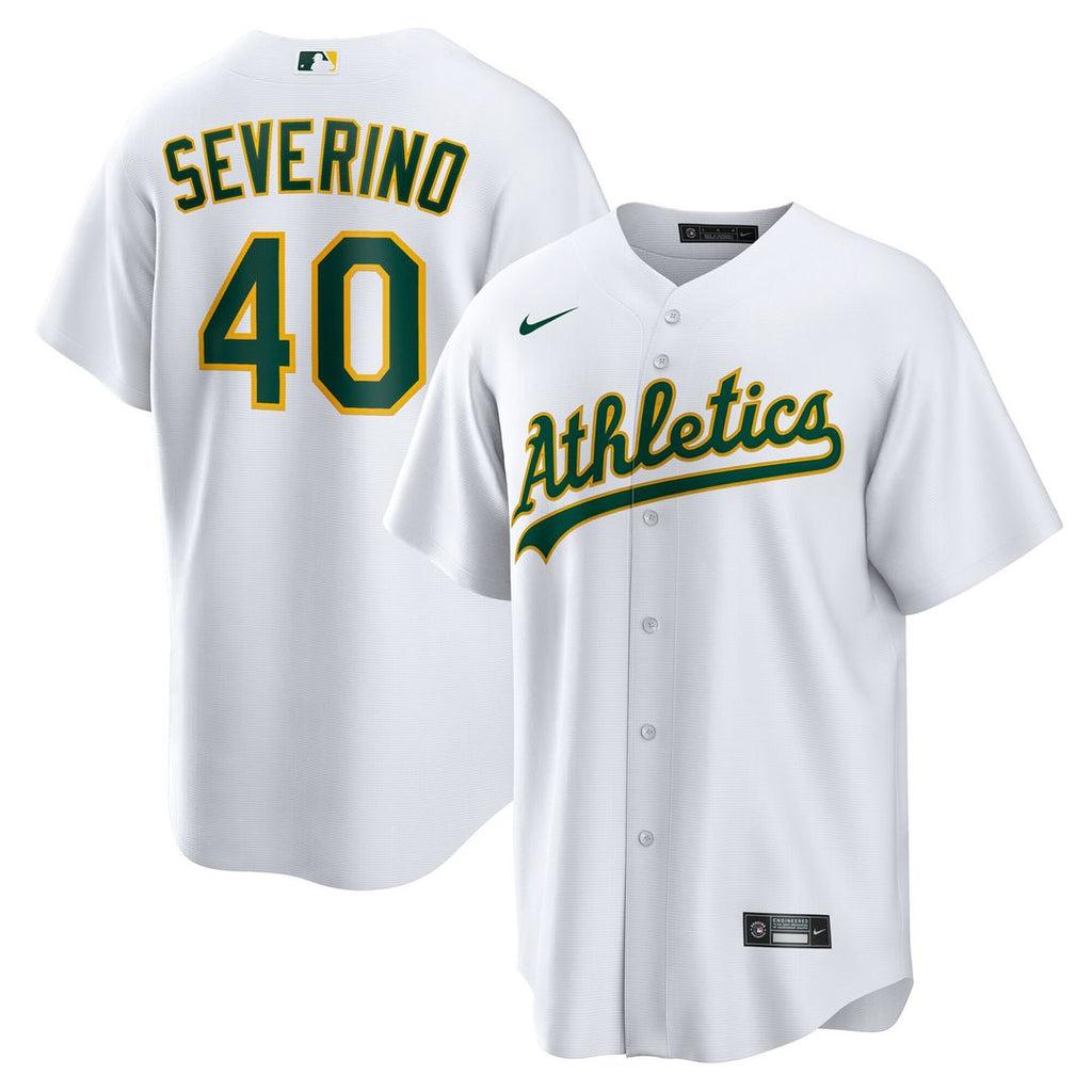 Luis Severino Athletics Nike Home Replica Jersey - White