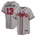 Ronald Acuña Jr. Atlanta Braves Nike Road Replica Jersey - Gray