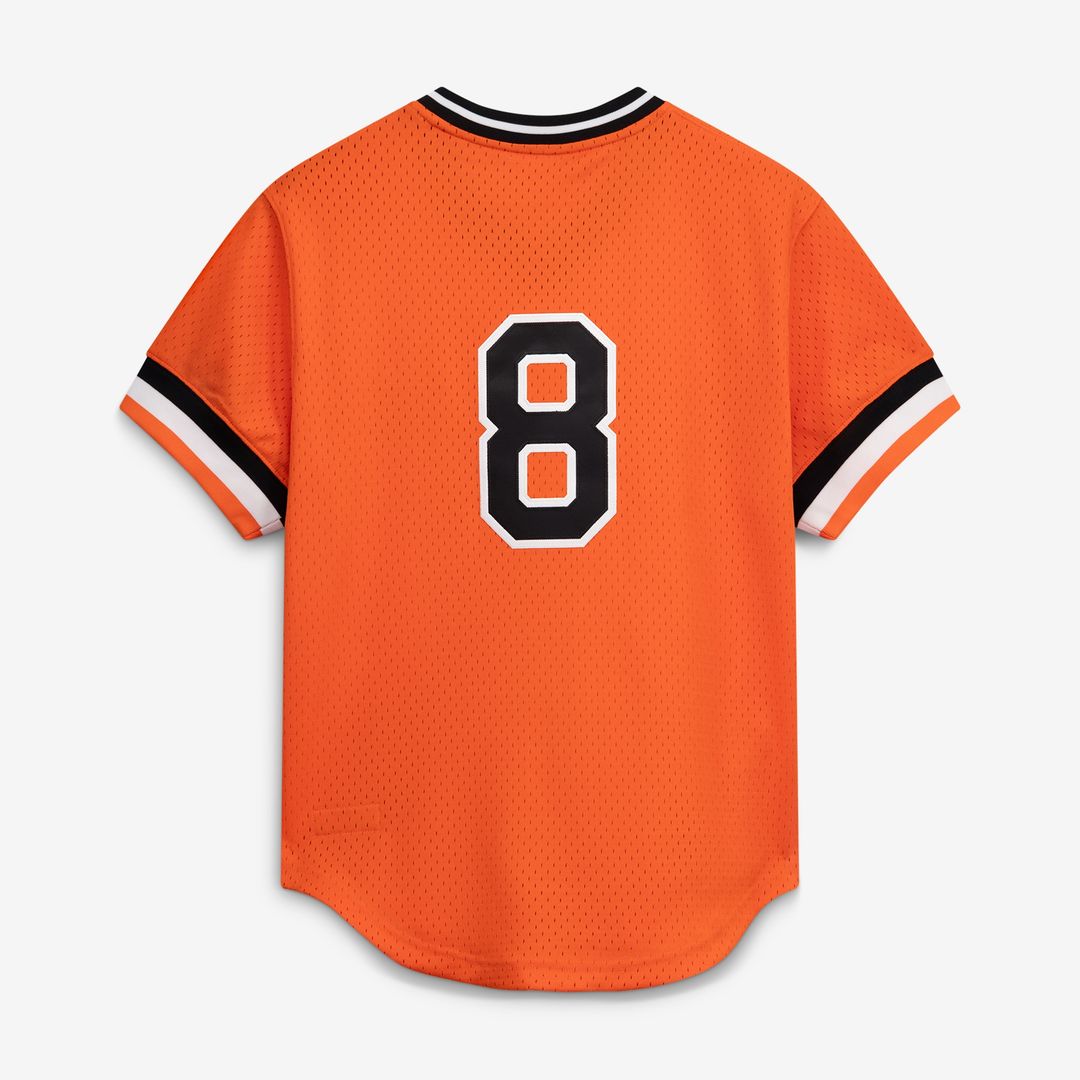 Cal Ripken Jr. Baltimore Orioles Mitchell & Ness Authentic Batting Practice Jersey - Orange