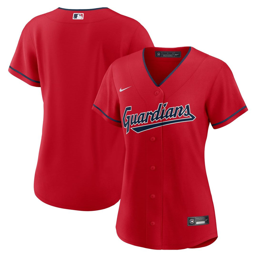 Cleveland Guardians Nike Women's Alternate Official Replica Jersey - Navy