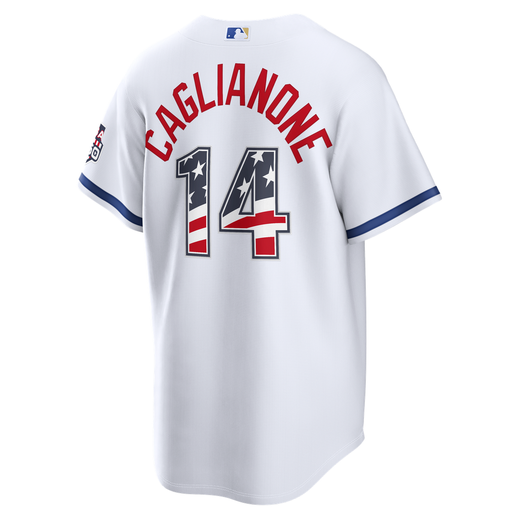 Jac Caglianone Kansas City Royals Nike USA 250 Fourth of July Home Stadium Jersey - White