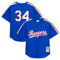 Nolan Ryan Texas Rangers Mitchell & Ness Big & Tall Cooperstown Mesh Batting Practice Jersey - Royal