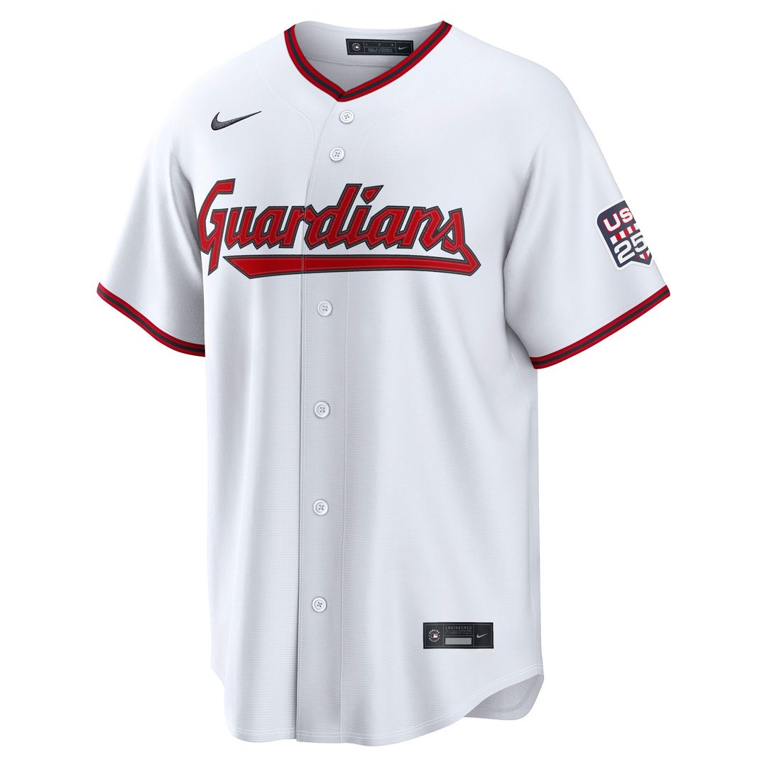 José Ramírez Cleveland Guardians Nike USA 250 Fourth of July Home Stadium Jersey - White