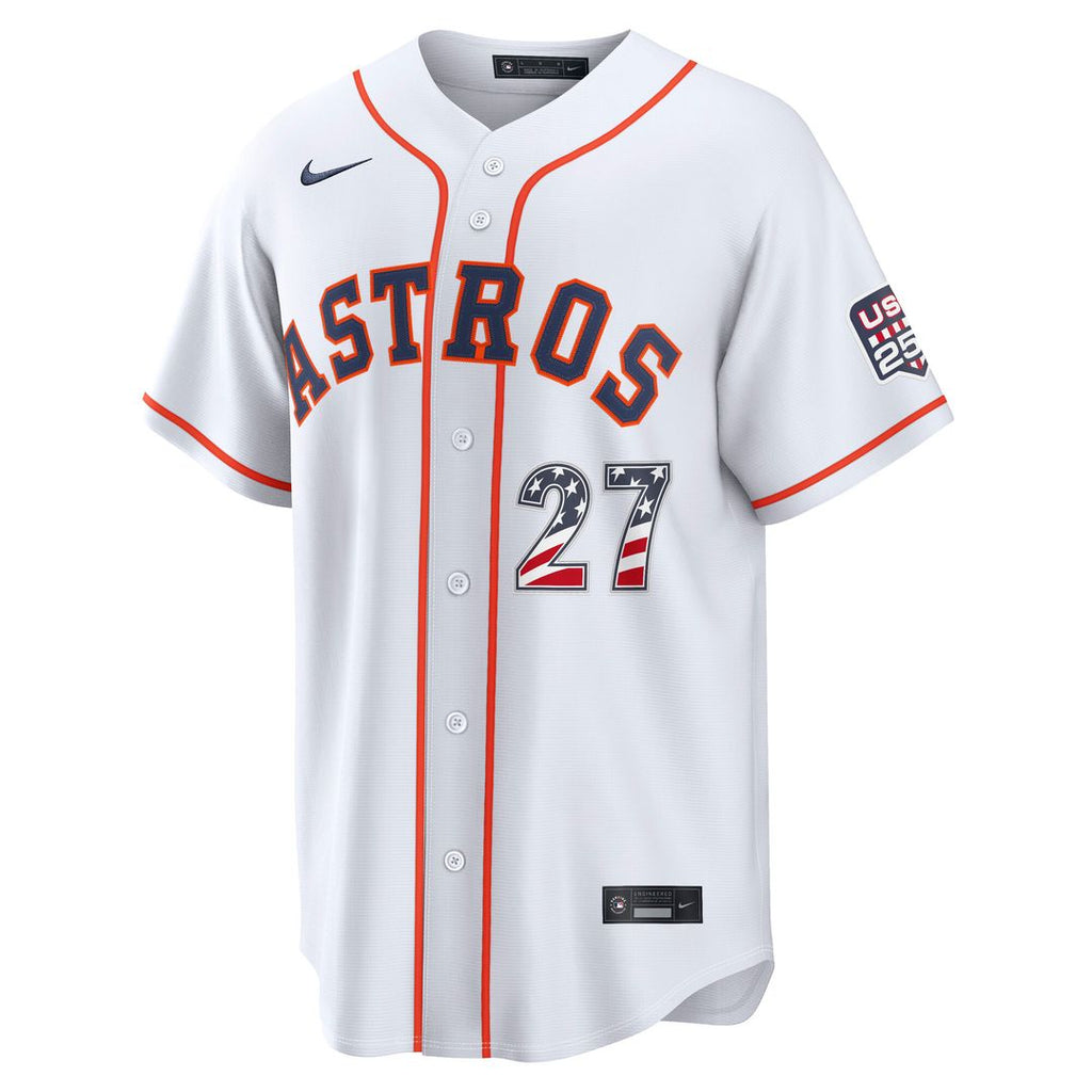 Jose Altuve Houston Astros Nike USA 250 Fourth of July Home Stadium Jersey - White
