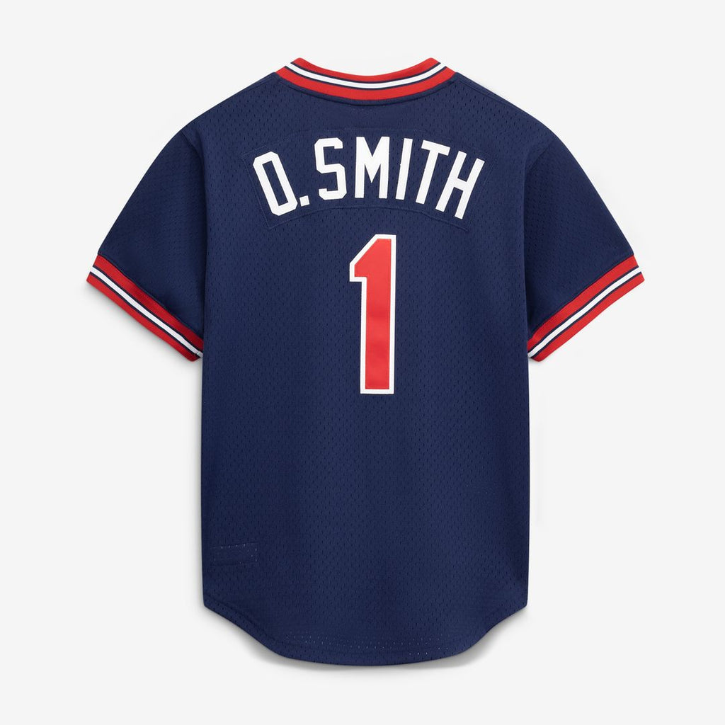 Ozzie Smith St. Louis Cardinals Mitchell & Ness Authentic Batting Practice Jersey - Navy