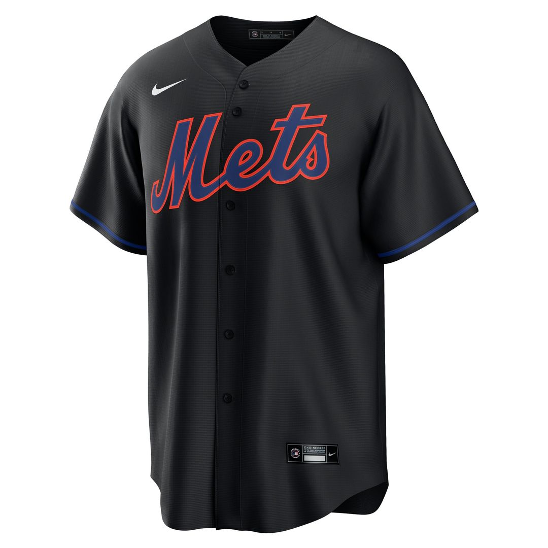 Brandon Nimmo New York Mets Nike Alternate Replica Jersey - Black