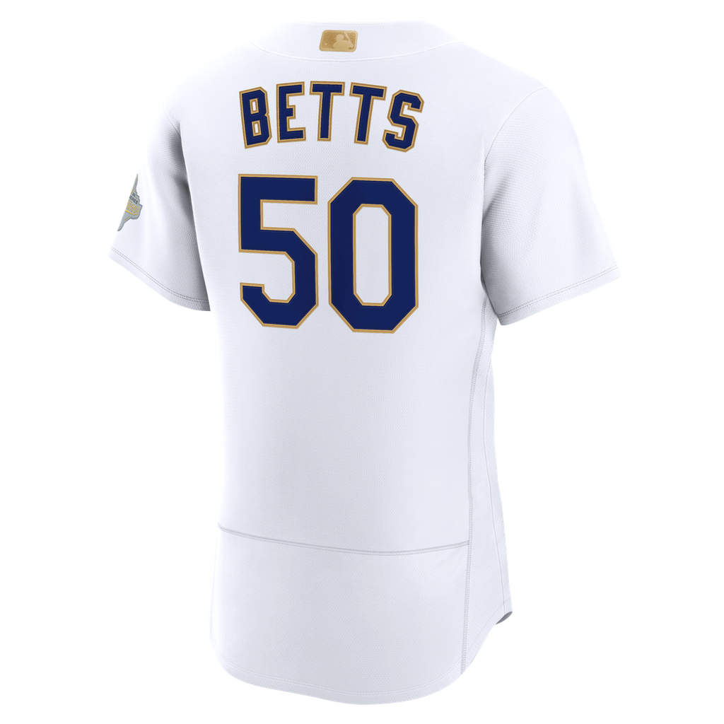 Mookie Betts Los Angeles Dodgers Nike 2026 Gold Collection Authentic Jersey - White