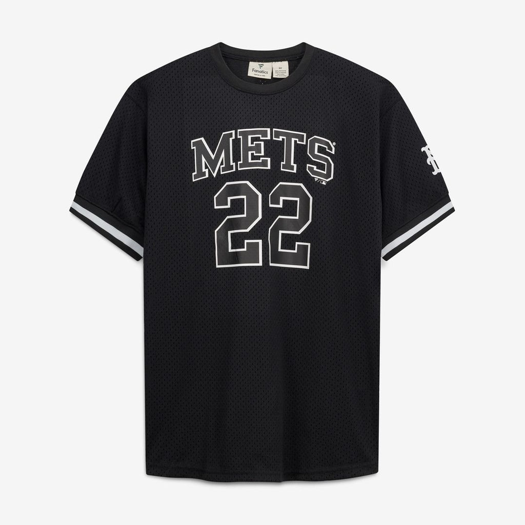 Juan Soto New York Mets Fanatics Big & Tall Heavyweight Mesh Jersey - Black/White