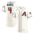 Ketel Marte Arizona Diamondbacks Nike Home Authentic Sponsor Patch Jersey - Cream