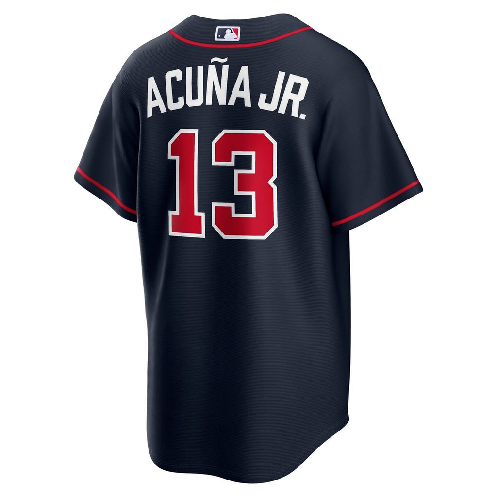 Ronald Acuña Jr. Atlanta Braves Nike Alternate Replica Jersey - Navy