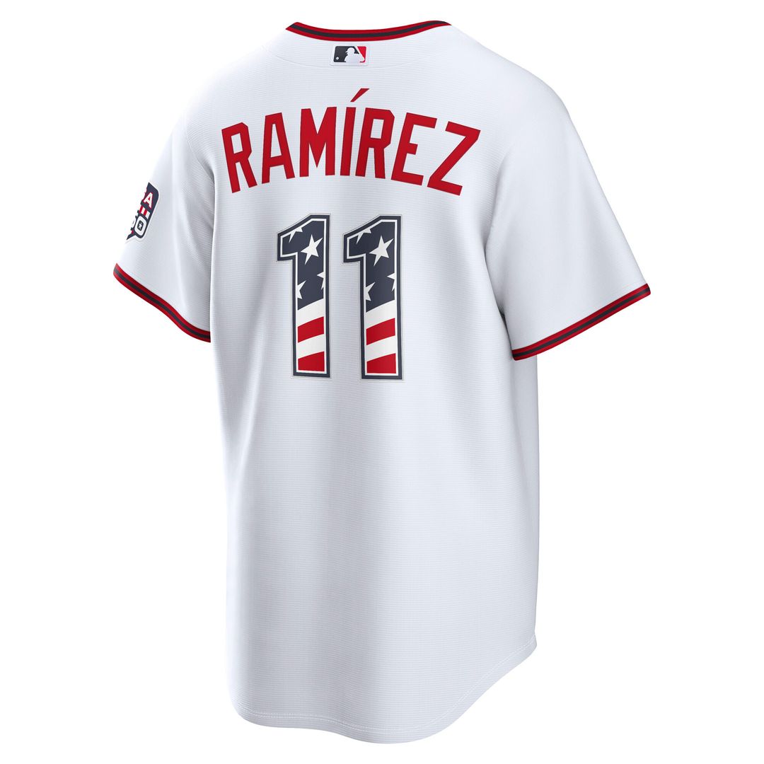 José Ramírez Cleveland Guardians Nike USA 250 Fourth of July Home Stadium Jersey - White