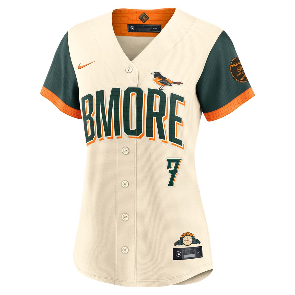 Jackson Holliday Baltimore Orioles Nike Women's 2026 City Connect Stadium Jersey - Cream