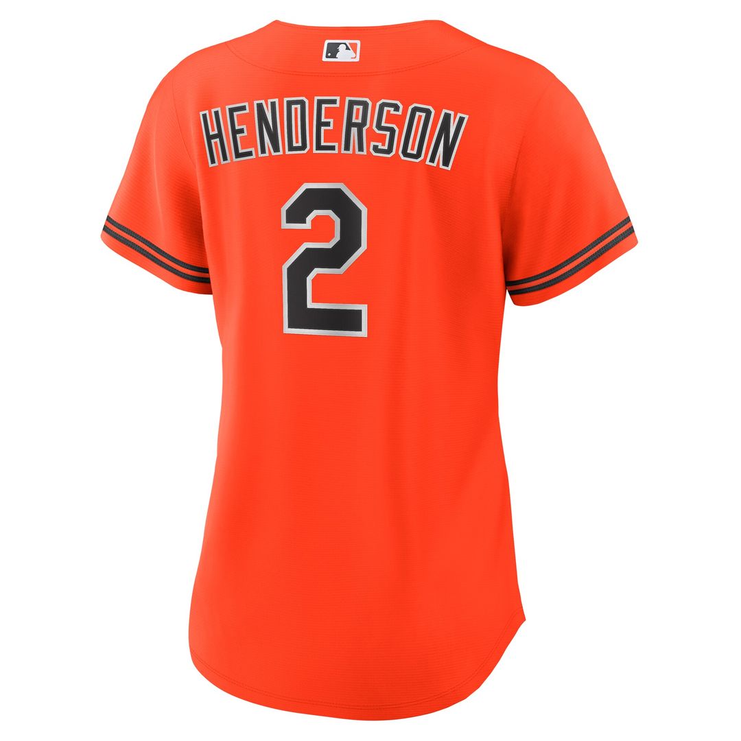 Gunnar Henderson Baltimore Orioles Nike Women's Alternate 2 Replica Jersey - Orange