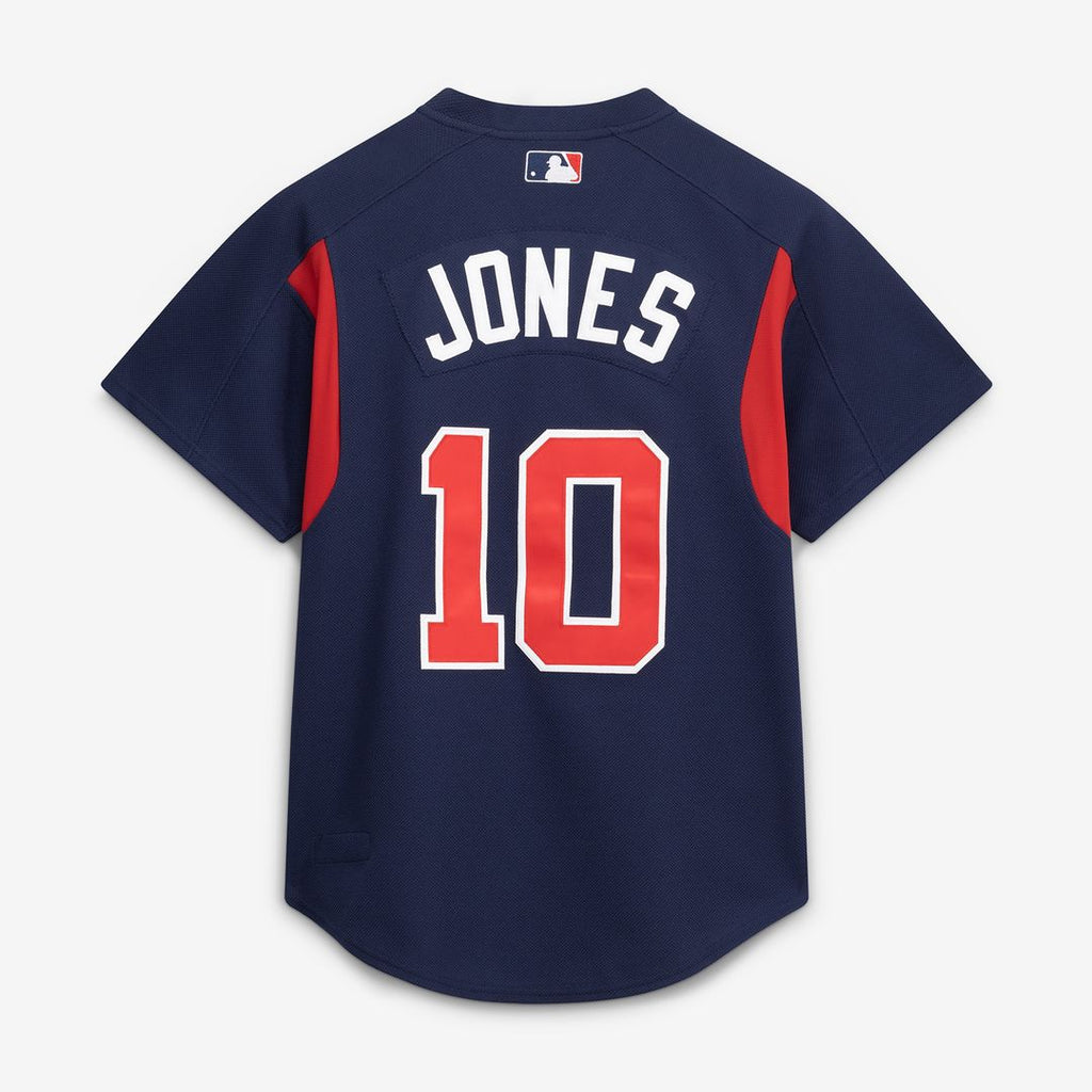 Chipper Jones Atlanta Braves Mitchell & Ness Authentic Batting Practice Jersey - Navy