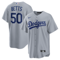 Mookie Betts Los Angeles Dodgers Nike Road Replica Jersey - Gray