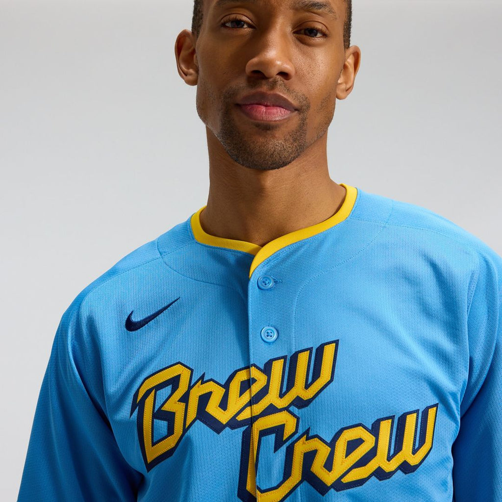 Milwaukee Brewers Nike City Connect Limited Jersey - Light Blue