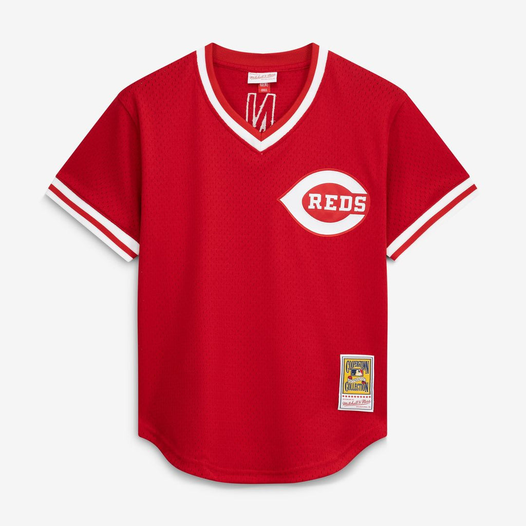 Johnny Bench Cincinnati Reds Mitchell & Ness Authentic Batting Practice Jersey - Scarlet
