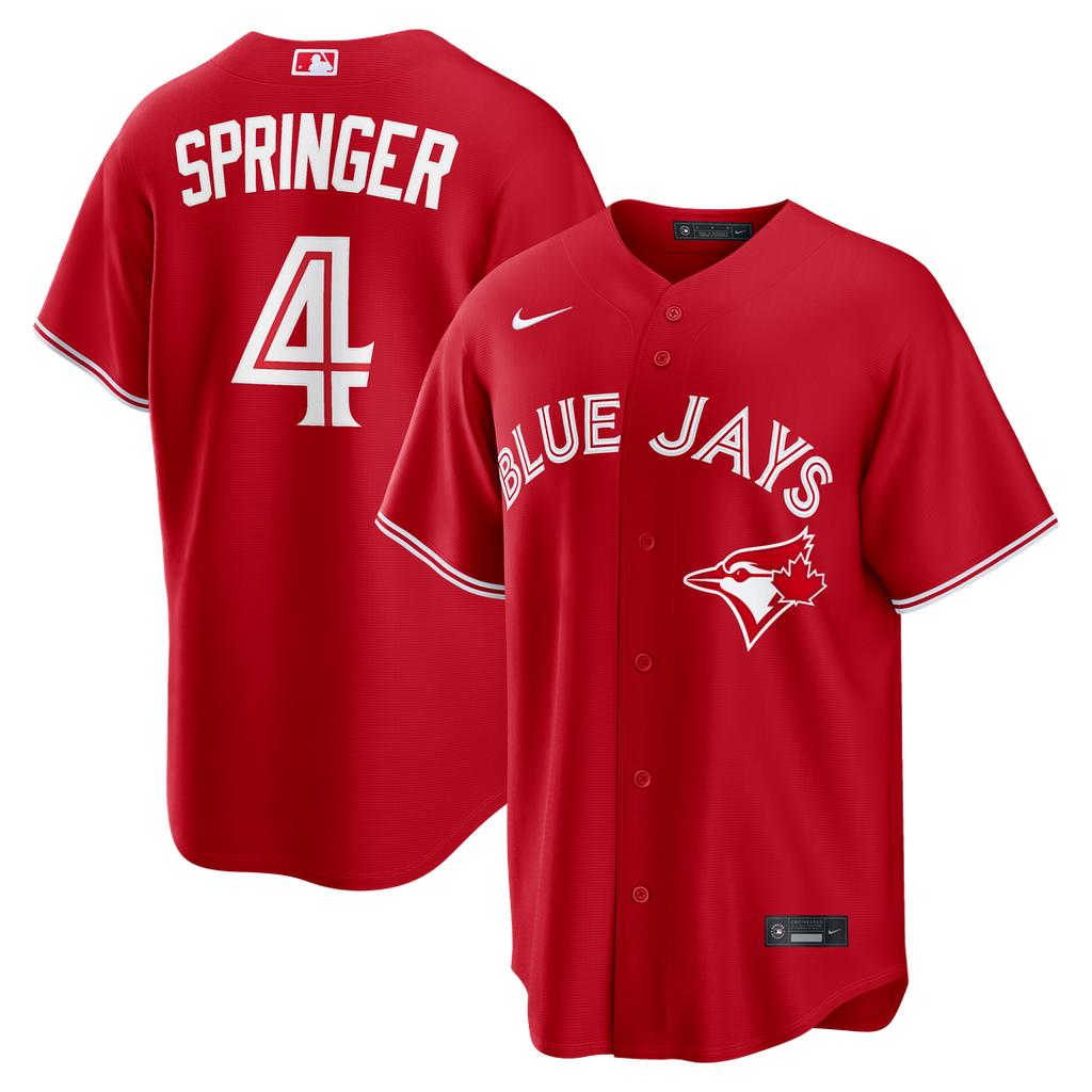 George Springer Toronto Blue Jays Nike Canada Day Replica Jersey - Red