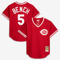 Johnny Bench Cincinnati Reds Mitchell & Ness Authentic Batting Practice Jersey - Scarlet